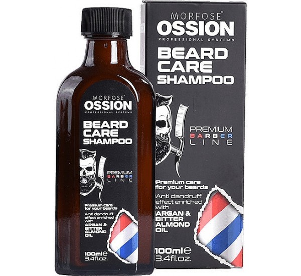 Професионален шампоан за брада с арганово и бадемово масло Morfose Ossion Professional Beard Care Shampoo 100ml
